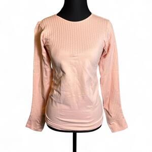 Nike Sphere seamless pink long sleeve track & yoga top size M/L